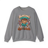 Nursing Student Sweatshirt — Powered by Coffee & Care Plans