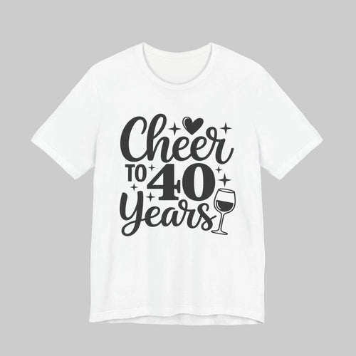 40th Birthday Shirt in White