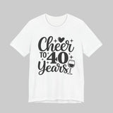 40th Birthday Shirt in White