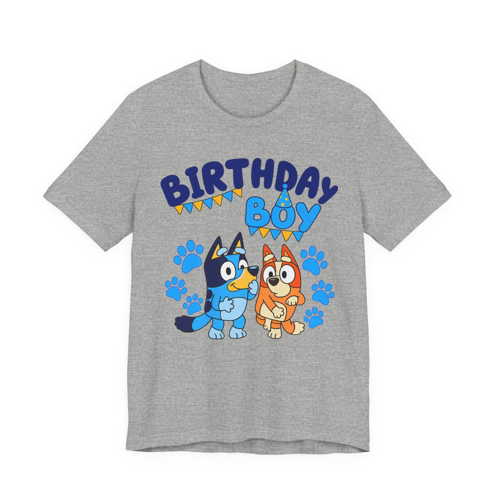Adult Birthday Boy Shirt in Athletic Heather