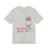 My Class Is a Sharp Pack Teacher Shirt in Silver