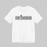 Orthodox Christian cross t-shirt in White by Peckwear