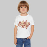 Toddler Birthday Boy Shirt in White