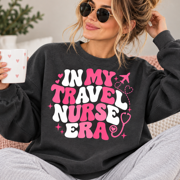 Travel Nurse Sweatshirt — Have Stethoscope, Will Travel Crewneck