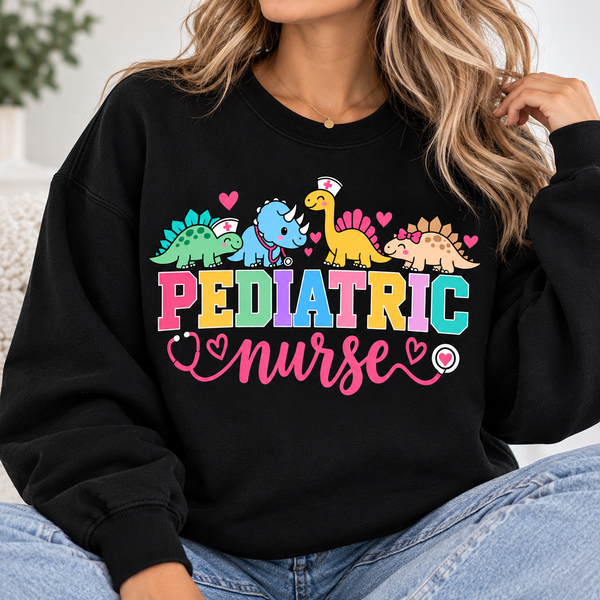 Pediatric Nurse Sweatshirt — Little Patients, Big Love Crewneck