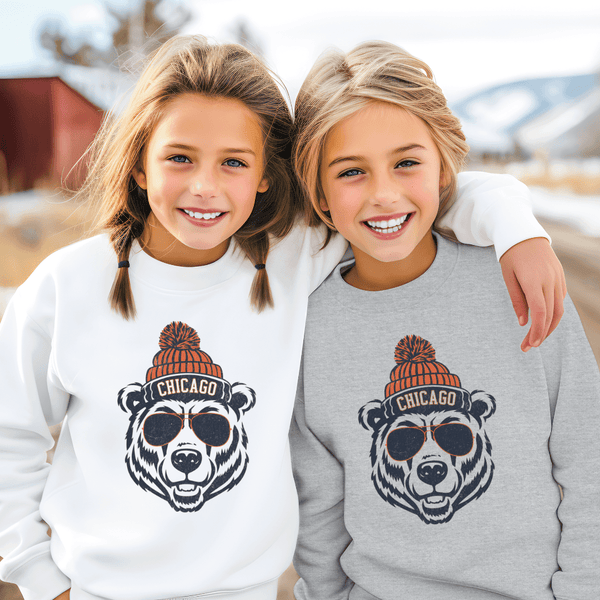 Chicago Youth Crewneck Sweatshirt in White
