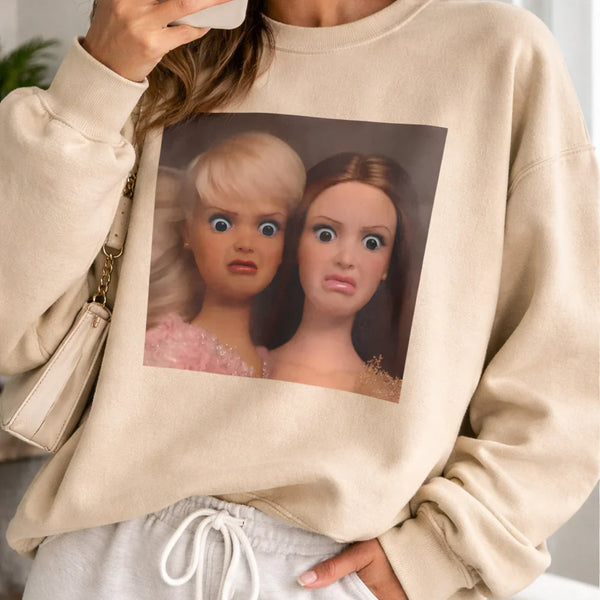 Barbie Sweatshirt – Funny Morning Mood Crewneck