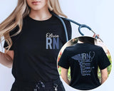 Personalized RN Nurse Shirt with Name | Custom Registered Nurse T-Shirt