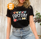 Happy First Day of School Shirt | Teacher Life Tee