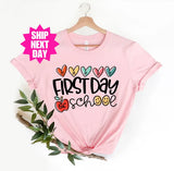 Happy First Day of School Shirt | Teacher Life Tee