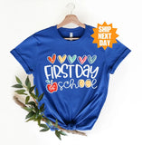 Happy First Day of School Shirt | Teacher Life Tee