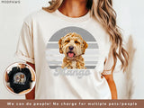 Custom Vintage Pet Shirt – Personalized Dog Photo & Name T-Shirt