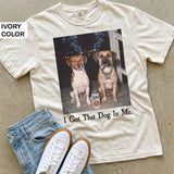 Custom Two Dog Shirt – Personalized Funny Dog Dad Bootleg T-Shirt