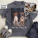 Custom Two Dog Shirt – Personalized Funny Dog Dad Bootleg T-Shirt