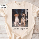 Custom Two Dog Shirt – Personalized Funny Dog Dad Bootleg T-Shirt