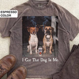Custom Two Dog Shirt – Personalized Funny Dog Dad Bootleg T-Shirt