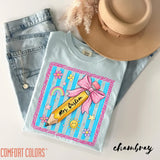 Comfort Colors® Personalized Teacher Shirt | Floral Coquette Tee