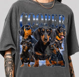 Custom Vintage Pet Photo Shirt – Personalized Dog Portrait T-Shirt