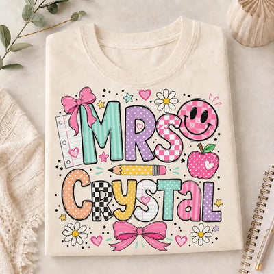 Custom Name Teacher Shirt | Personalized Teacher Gift Tee