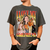 Custom Girlfriend Shirt – Personalized Photo & Birthday Bootleg T-Shirt
