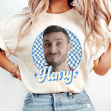 Custom Vintage Face T-Shirt – Personalized Photo & Name Retro 90s Tee