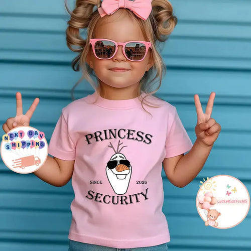 Olaf Princess Security Kids T-Shirt, Frozen Olaf Toddler Sweatshirt