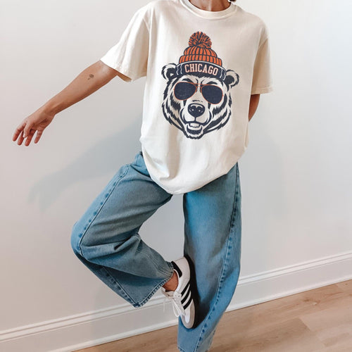 Vintage Chicago Football Comfort Colors T-Shirt